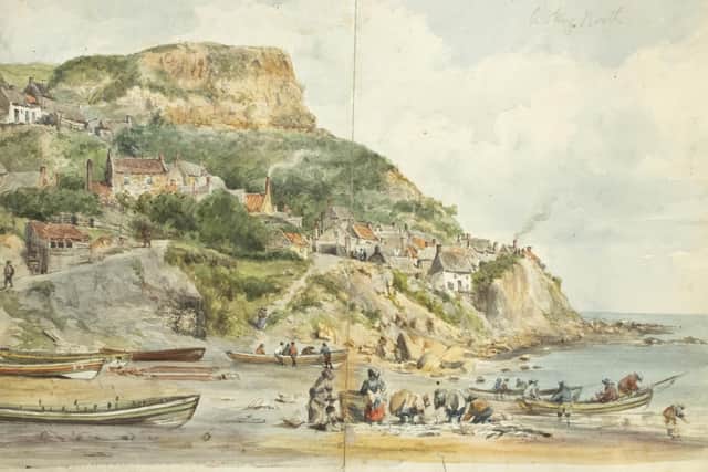 Weatherill painting of Runswick Bay, near Whitby.