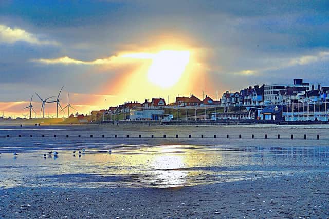 A Christmas Day sunset above Bridlington, by Aled Jones.
