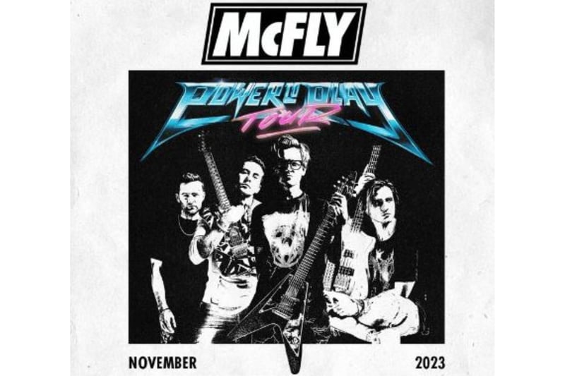 Chart toppers Mcfly will be coming to Bridlington Spa on November 10 as part of their new 'Power To Play' Tour. Tom Fletcher, Danny Jones, Harry Judd and Dougie Poynter are taking things into their own hands in a way they never anticipated. Throwing off the shackles of expectations, focusing on the things they love the most about making music together and delivering their biggest, boldest and most brilliantly noisy statement yet. That statement is 'Power To Play', an all-out celebration of rock music in all forms that takes McFly back to the very reason they started their journey in the first place.