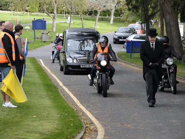 Stewards wait patiently for Mr Emmerson to arrive