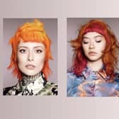 The hairstyles modelled for Bridlington's Salon Prisma, which has reached the national finals of a competition.