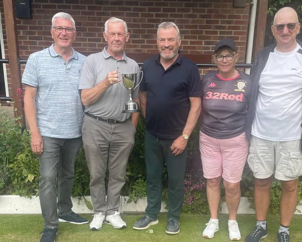 Bridlington’s Geoff Oldham and Brian Whitehouse win Borough Bowling Club Over-60s Doubles