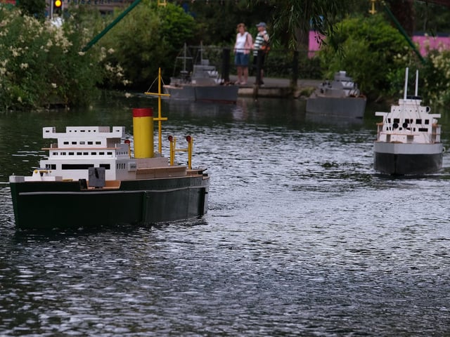 The boats patrol