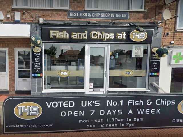 Fish and Chips @ 149 is located on Marton Road, Bridlington. Recently crowned Queen Camilla visited the fish and chip shop in 2013,  she said: "This is the most delicious food I have had in a long time".