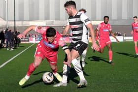 Scarborough Athletic suffered a 5-2 home loss to Darlington on Monday