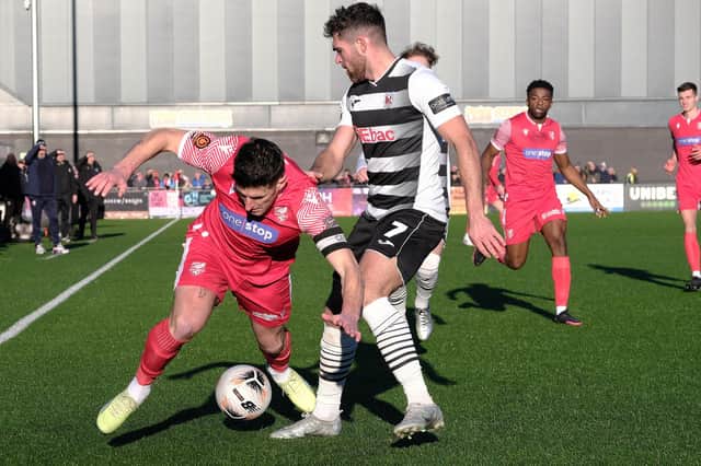 Scarborough Athletic suffered a 5-2 home loss to Darlington on Monday