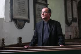 Rev Michael Gobbett at St Mary's Church in Whitby.