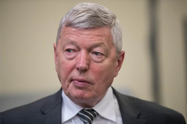 EXETER, ENGLAND - JUNE 02: Alan Johnson, Labour MP and former Home Secretary, during a visit to a pro-EU company, Pollards Printers with the the Labour IN for Britain campaign battle bus on June 2, 2016 in Exeter, England. Britain will vote either to leave or remain in the EU in a referendum on June 23. (Photo by Matt Cardy/Getty Images)
