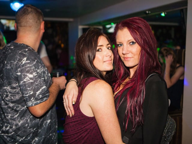 Helen and Jodie ready to party hard in Snowy's.