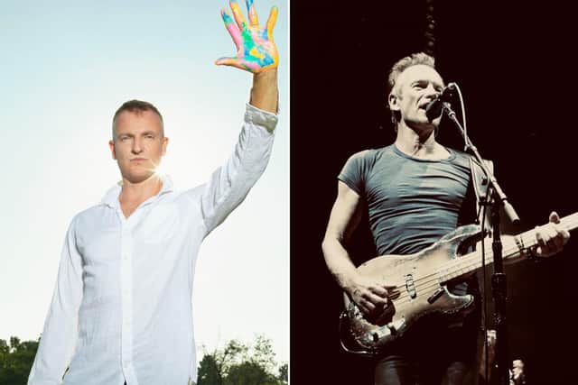 Joe Sumner will be joing his dad Gordon Sumner - better known as Sting - at his Open Air Theatre show in Scarborough.