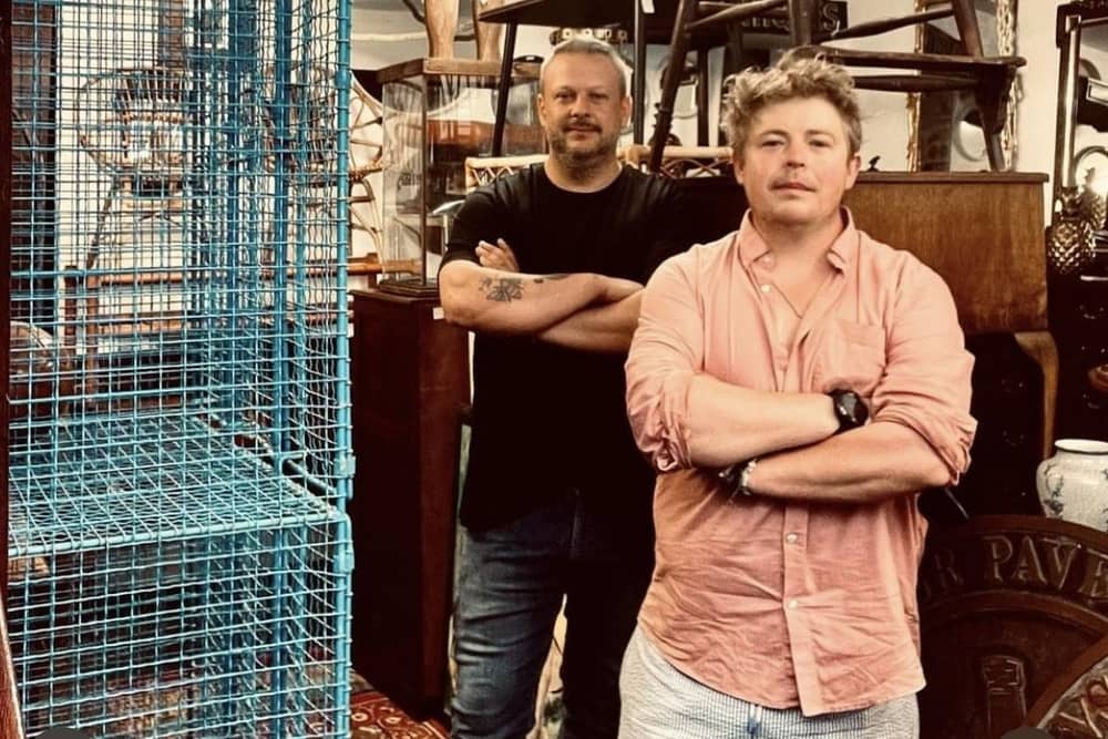 Scarborough Antiques Collective - Daniel of Daniel Lauren Antiques and Simon of Franglais Antiques.