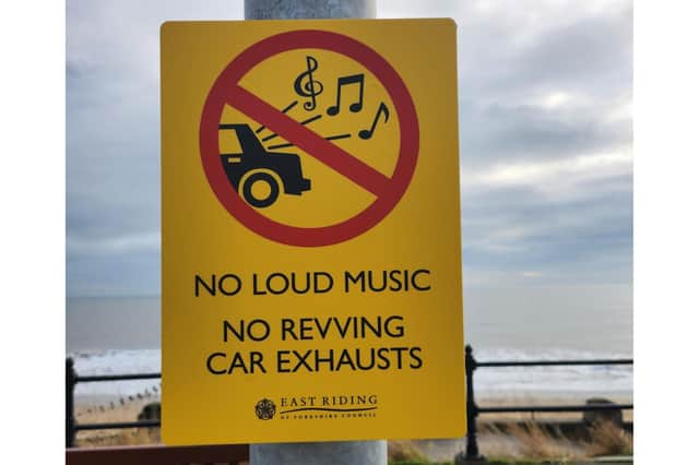 The seven new signs are at regular intervals along North Marine Drive seafront area of Bridlington and are designed to be eye-catching.