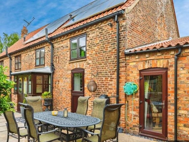 Great entertaining space outside the conversion.