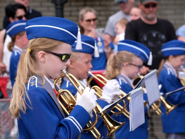 Konnerud Skolekorps perform during the Armed Services Day - Image: Richard Ponter