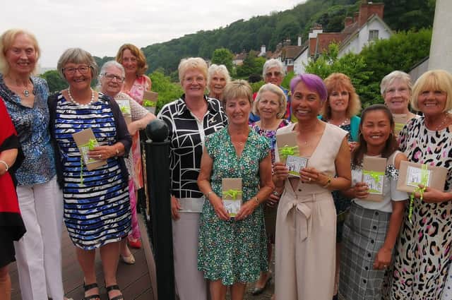 Alison Lockwood and the winners from her Lady Captain's Day.