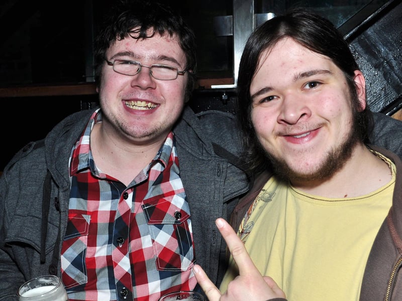 Richard and Tim having a mad night out!