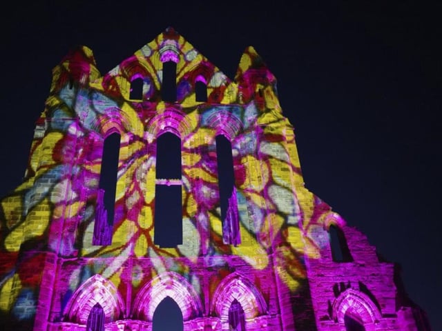 Illuminated Whitby Abbey is happening from October 24 until November 2. Cast light on a dark history this Halloween! See Bram Stoker's inspiration in a new light as Whitby Abbey is bathed in dramatic illuminations once again. Have your camera at the ready as you explore the gothic splendour of the ruins lit up with all the colours of the rainbow. And of course it wouldn't be Halloween without the Count! Watch a tale of Dracula come to life within the abbey ruins all aglow.