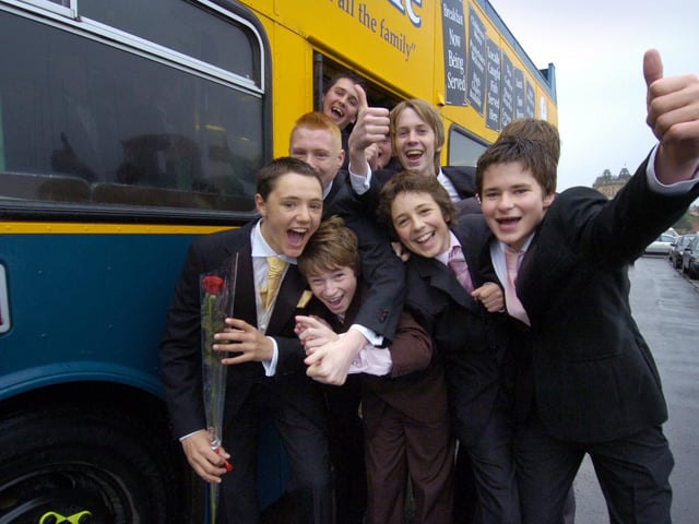 Graham School; Rain didn't stop play for these friends who arrived on an open top Suncruiser bus.