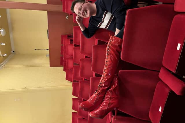 George Wakely plays Lola in Scarborough Theatre Company's production of Kinky Boots