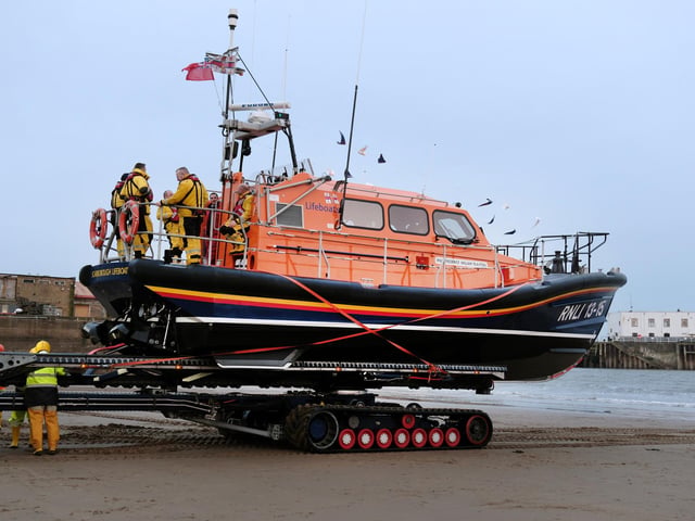 The lifeboat on the beach