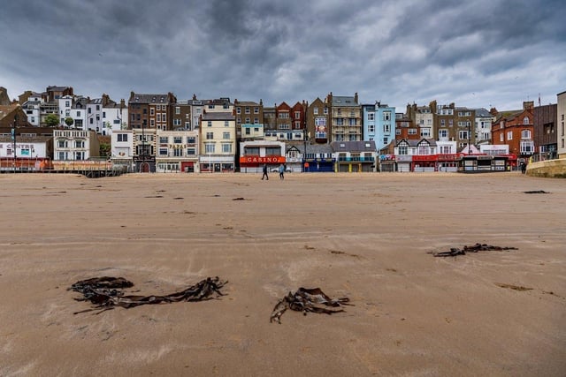 A very quiet Scarborough beach in May 2020