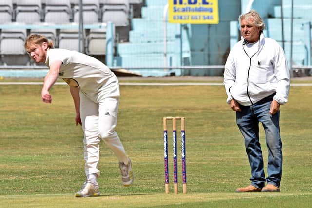 Hayden Williamson took 4-50 for Scarborough in the home defeat by Brandesburton. Photo by Simon Dobson