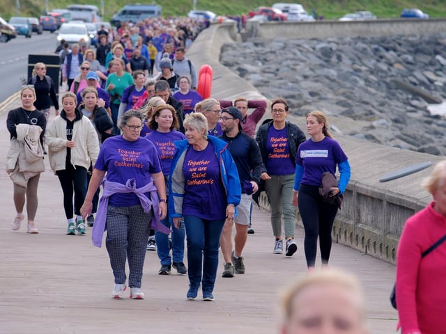 St Catherine's Hospice Sunset Walkers.
picture: Richard Ponter