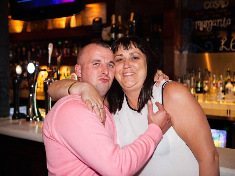 Martin & Leanne find a quiet corner in Blue Lounge