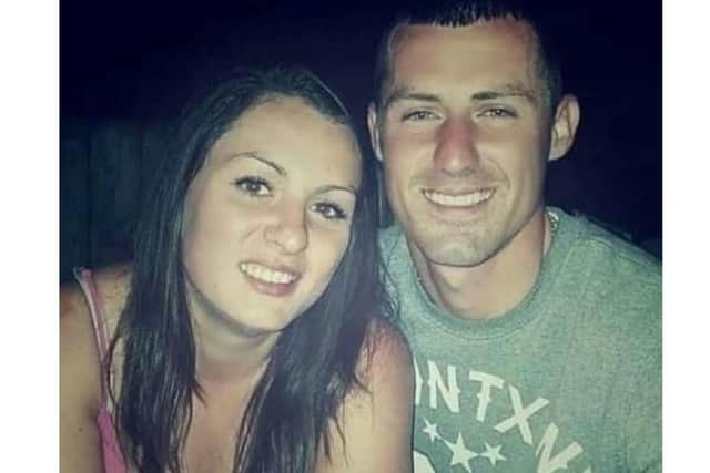 Victoria Taylor with her partner Matthew