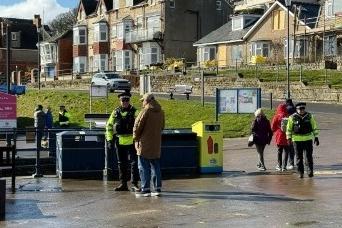 Officers from Project Servator were also on hand to keep a watchful eye in and around the towns, including along the coastline at Filey.