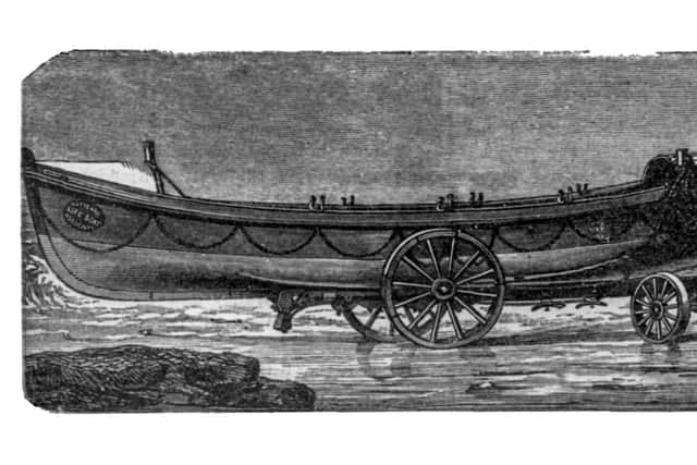 Staithes’ first lifeboat, the Hannah Somerset, as it appeared in the November 1875 edition of the Lifeboat Magazine