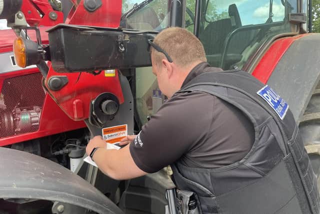The task force officers have been visiting farms across the East Riding.