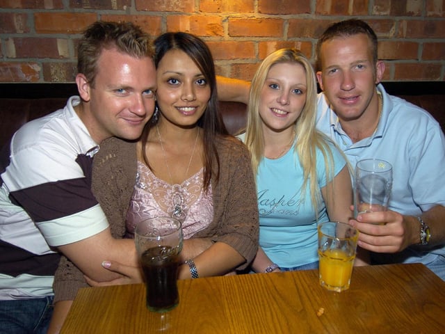 Who do you recognise on this night out in 2005?