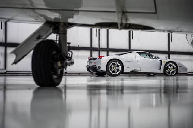 Handout photo of Ferrari Enzo, which has covered just 141 miles in 20 years.