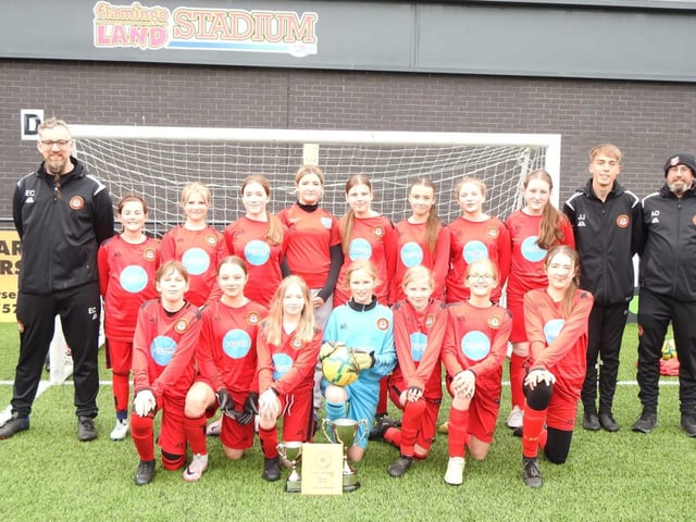 Scarborough Ladies FC Under-12s Whites.