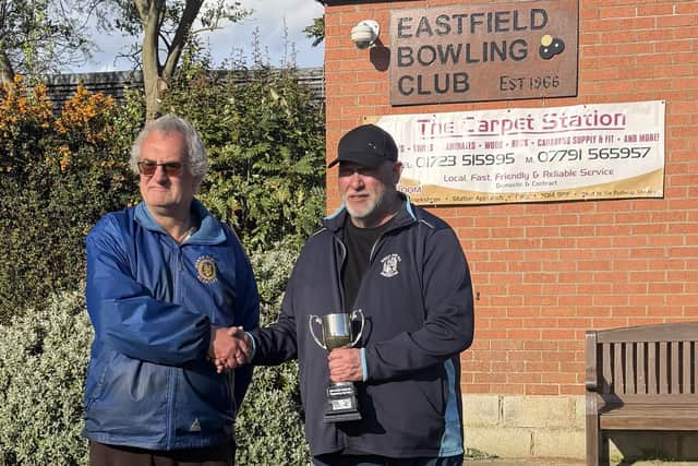 Alan Lee and Kevin Gates won the Eastfield Bowling Club's Drawn Pairs Merit on Sunday.