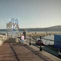 Made from water-jet cut stainless steel, the newly-commissioned work, entitled Sea Oak, will be installed in Scarborough Harbour, overlooking the North Sea.
