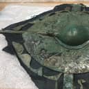 The Iron Age shield going on display at Malton Museum.