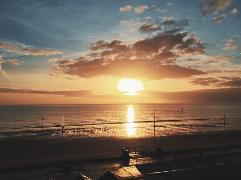 A stunning scene at Bridlington seafront.