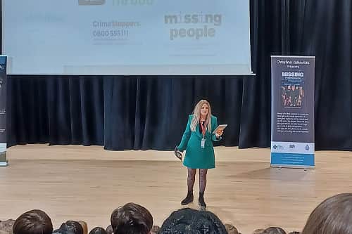 Christina Gabbitas - school talk Harrogate