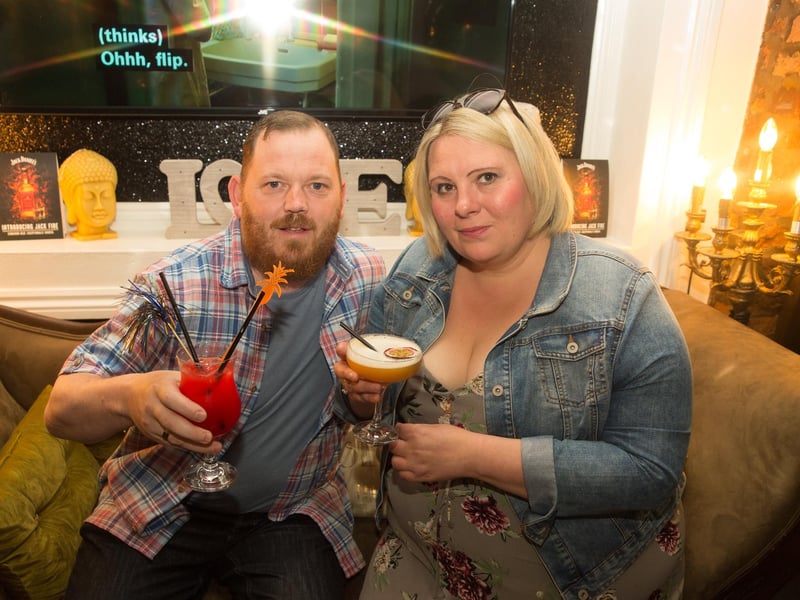 Tony & Vicki enjoying a cocktail in The Ink Bar.