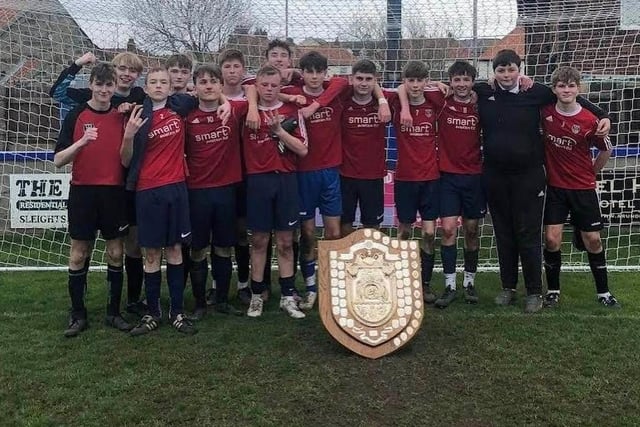 Eskdale School U16s Boys District Football winners (Scarborough & District Cup).