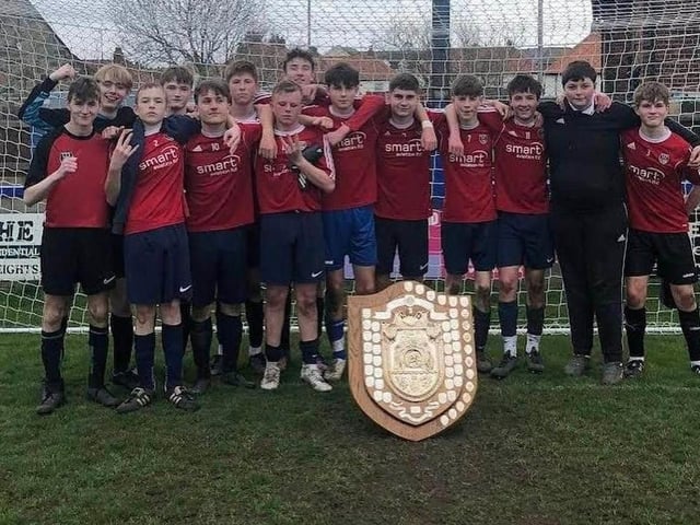 Eskdale School U16s Boys District Football winners (Scarborough & District Cup).