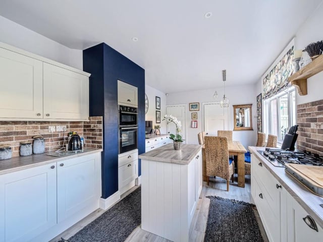 This £600,000 home has exceptional family facilities, including this kitchen with diner.
