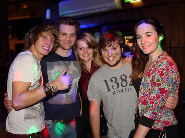 Keith, Sam, Jo, Dave and Leanne in Blue Lounge.