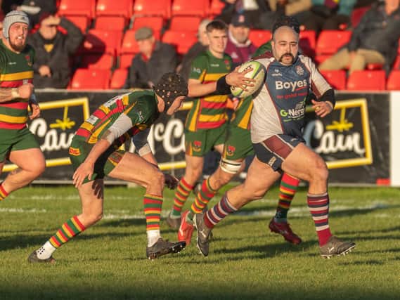 Jake Lyon scored Scarborough's try at Glossop.