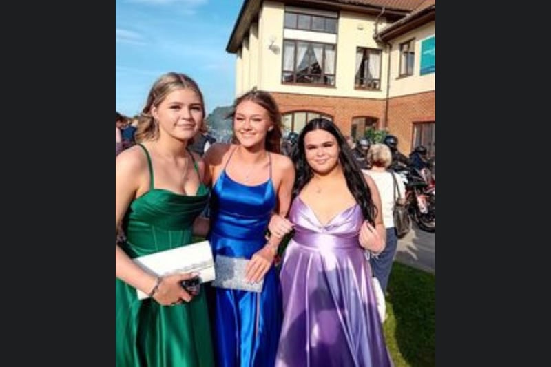 Here are Leah, Lianna and Charlee looking gorgeous in their satin dresses.