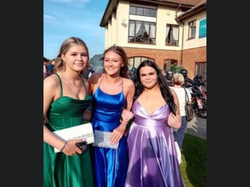 Here are Leah, Lianna and Charlee looking gorgeous in their satin dresses.