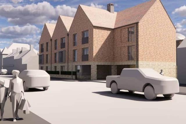 How the new flats would like on the site of the Bridlington church.