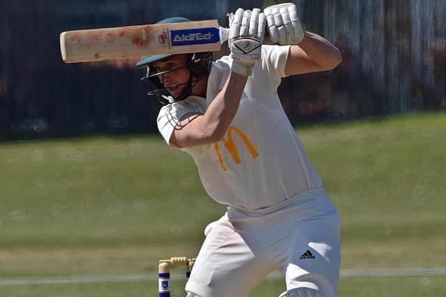 Ganton skipper Will Bradley smashed a stunning ton in the win against Grosmont. Photo by Simon Dobson